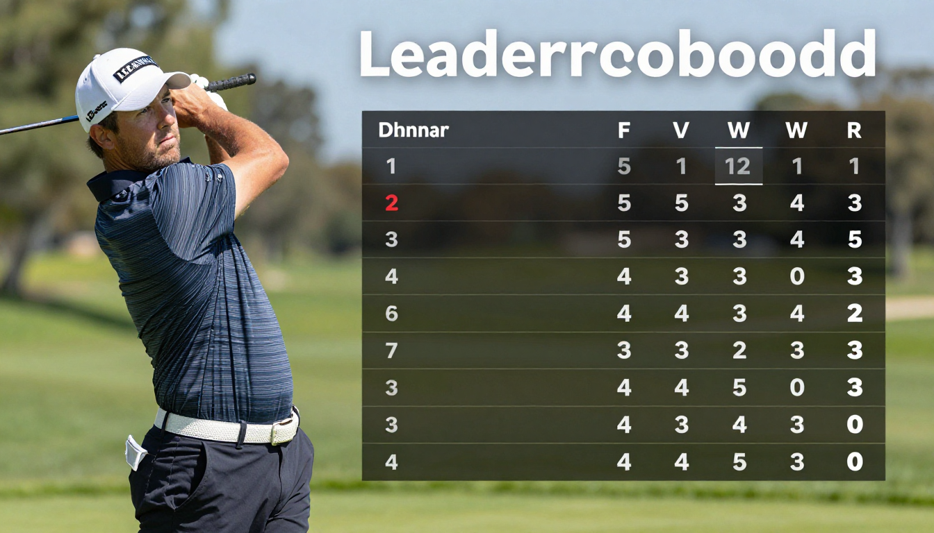live golf leaderboard