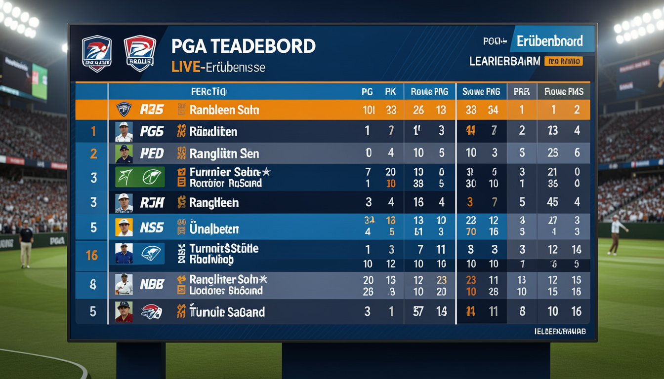pgatour leaderboard