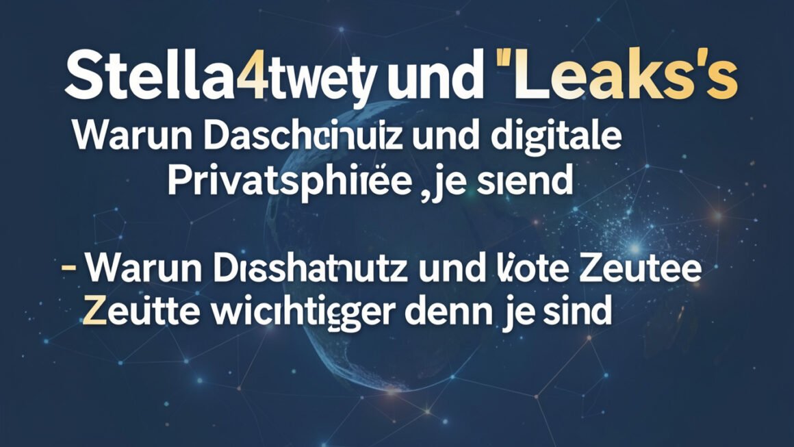 Stella4twenty und „Leaks“ – Warum Datenschutz und digitale Privatsphäre heute wichtiger denn je sind